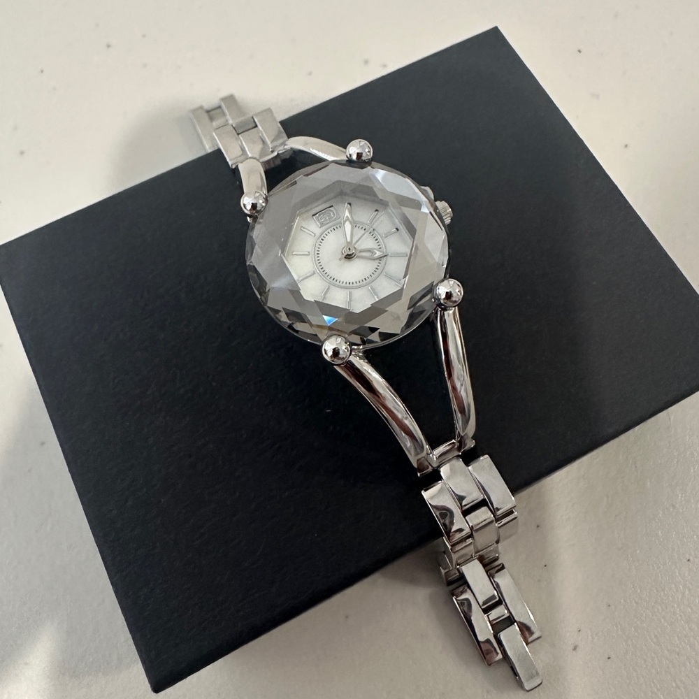 Rhino by Marc Ecko Silver Link Beveled Watch